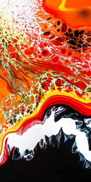 Phone wallpaper: Multicolored, Motley, Divorces, Paint, Mixing, Abstract, Liquid free download