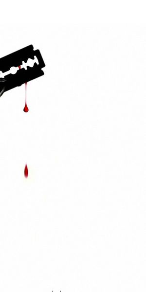 Phone wallpaper: Dark, Artistic, Razorblade free download