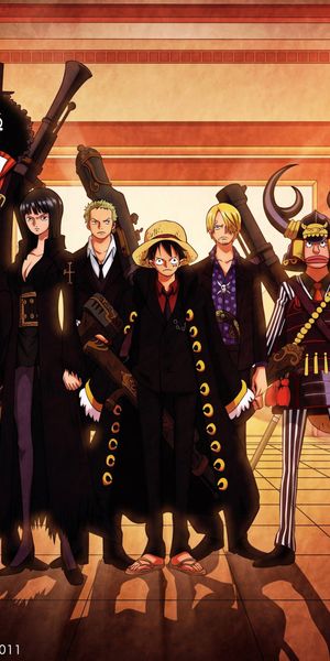 One Piece Iconic Characters Group Wallpaper