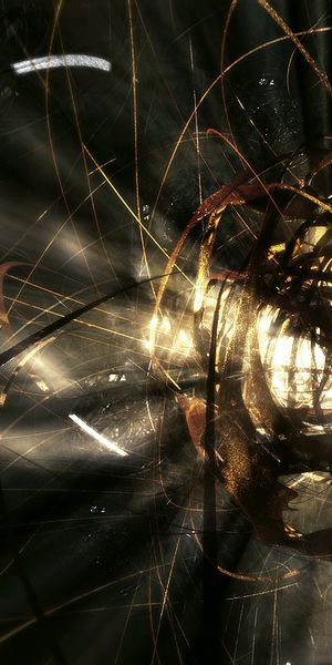 Intricate Abstract Dark Wallpaper for Mobile Devices
