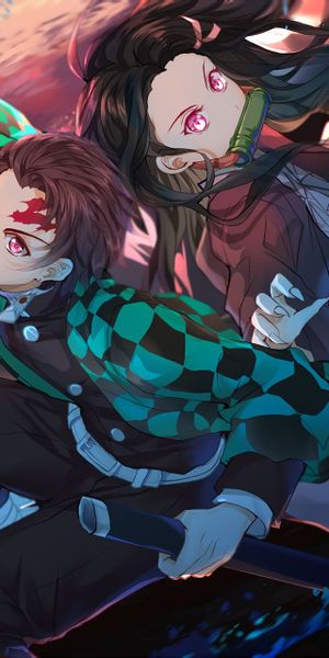 Nezuko and Tanjiro Kamado: Dynamic Duo from Demon Slayer