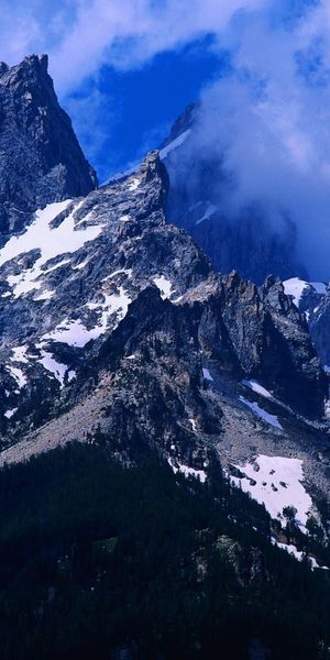 Phone wallpaper: Alps, Snow, Mountains, Nature, Mountain, Earth, Cloud free download