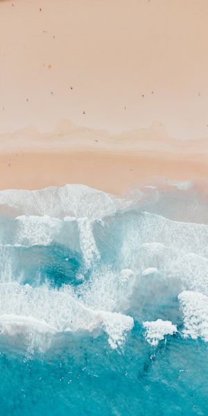Breathtaking Beach Aerial View: Ultra HD iPhone Background for Nature Lovers