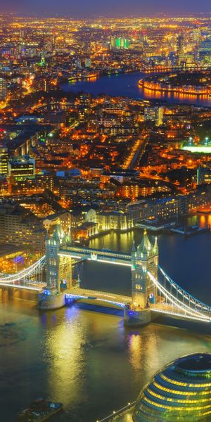 Phone wallpaper: Cities, Night, London, City, Building, Light, Cityscape, River, United Kingdom, Tha