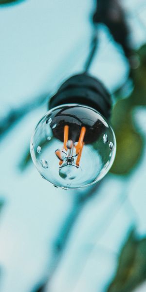 Phone wallpaper: Macro, Smooth, Light Bulb, Electricity, Blur free download