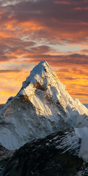 Breathtaking Himalayas Peak at Sunset