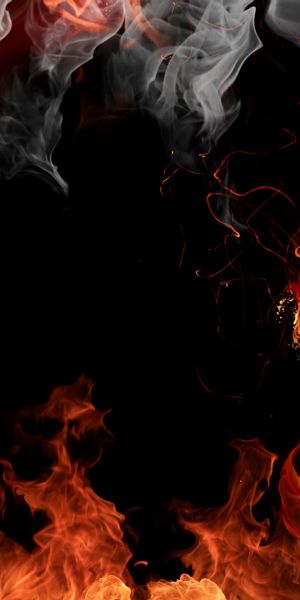 Artistic Floral Fire Wallpaper for Mobile
