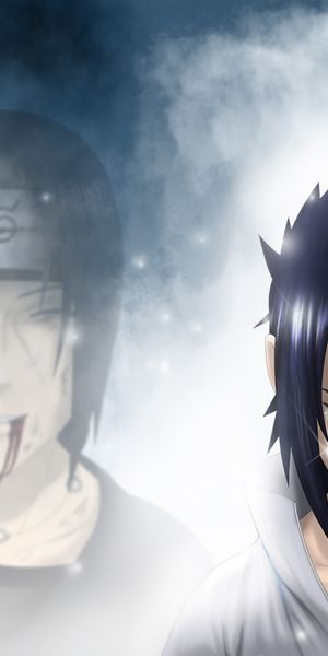 Itachi Uchiha and Sasuke Uchiha: A Touching Anime Scene