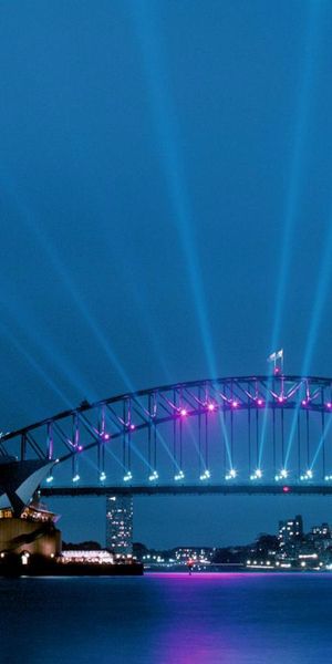 Mesmerizing Night View of Sydney Harbour Bridge and Opera House