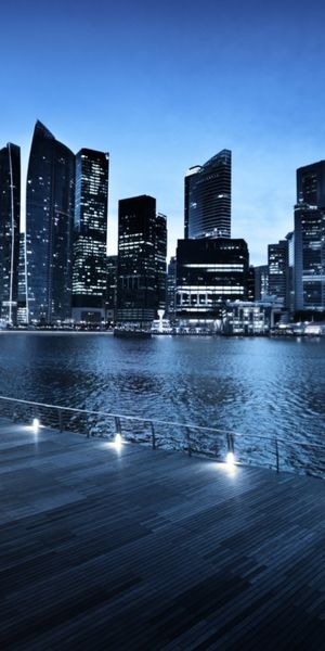 Breathtaking Nightscape of Singapore's Man-Made Skyline