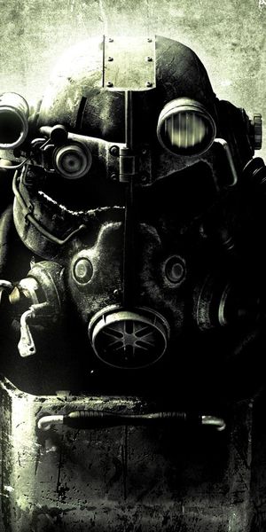 Free iPhone Wallpaper Featuring Fallout's Iconic Power Armor Design