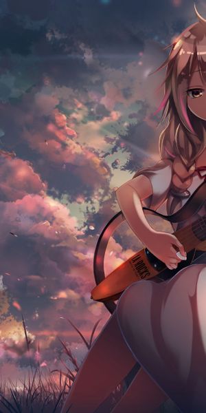 Phone wallpaper: Anime, Sunset, Night, Cloud, Vocaloid, Ia (Vocaloid) free download