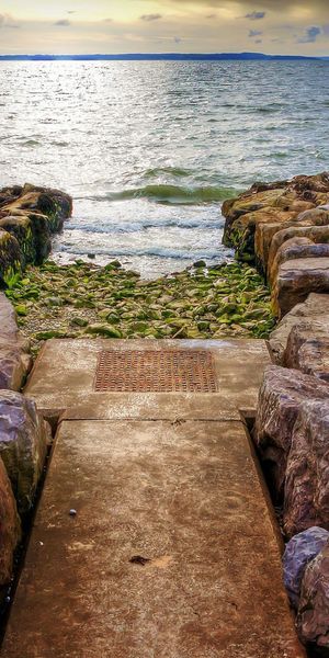 Phone wallpaper: Sky, Sea, Beach, Shore, Ocean, Earth, Hdr, Cloud free download
