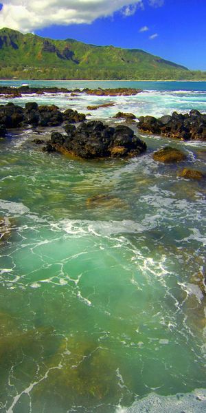 Phone wallpaper: Beach, Mountain, Ocean, Earth, Tide free download