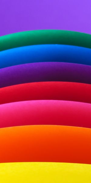 Vibrant Rainbow Curved Lines for Stunning Phone Wallpaper