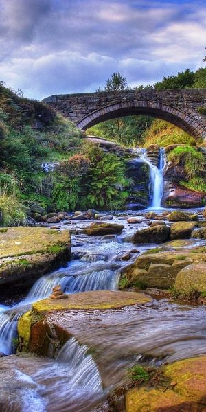 Breathtaking Waterfall Landscape in Nature
