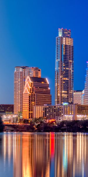 Beautiful Austin, Texas Night Cityscape Wallpaper for iPhone