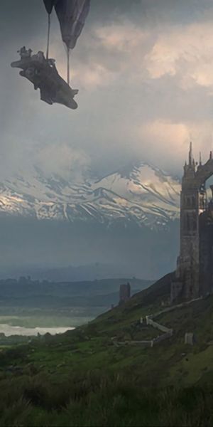 Phone wallpaper: Landscape, Fantasy, Mystical, Castle free download