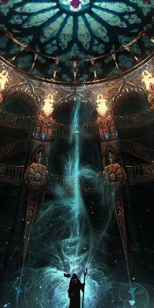 Enchanting Magic Fantasy Wanderer in a Mysterious Lock