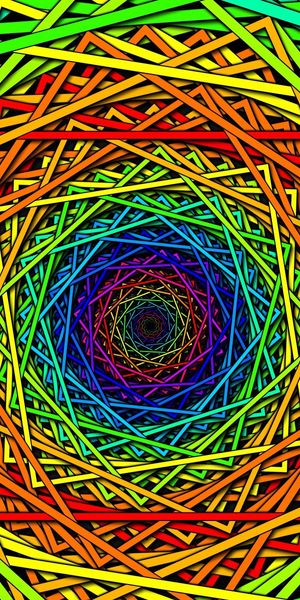Vibrant Abstract Rainbow Weaving Design for Your Phone