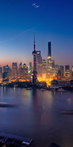 Twilight Over Shanghai: The Majestic Oriental Pearl Tower