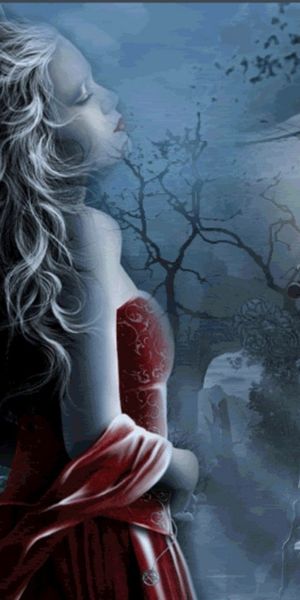 Phone wallpaper: Fantasy, Night, Women free download