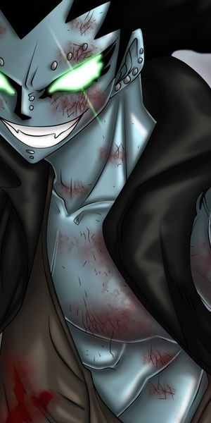 Gajeel Redfox with Glowing Eyes from Fairy Tail