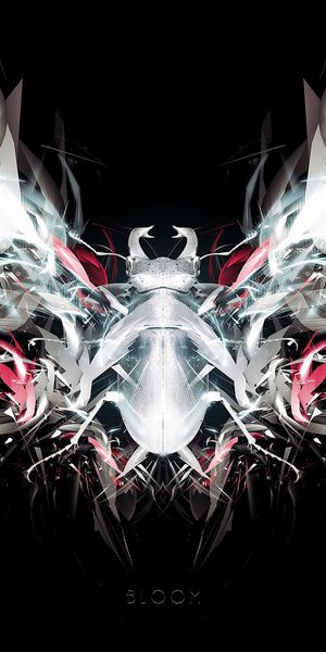 Abstract Dark Insect CGI Wallpaper