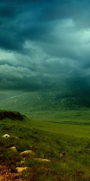 Phone wallpaper: Landscape, Earth, Path, Hill, Cloud free download