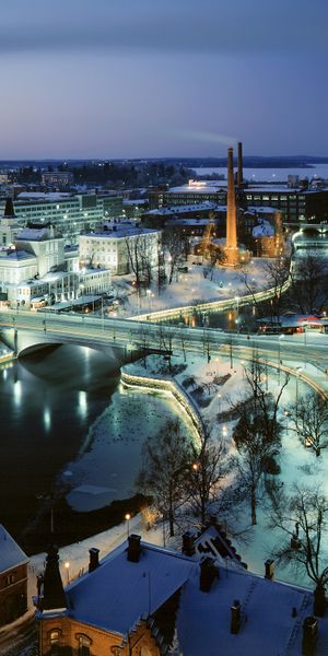 Phone wallpaper: Cities, Finland, Man Made, Time Lapse, Tampere free download