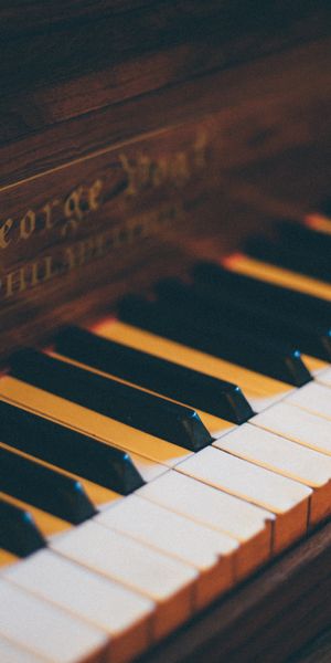 Elegant Piano Keys - Perfect Wallpaper for Music Enthusiasts