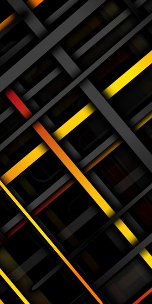 Dynamic Multicolored Abstract Lines Wallpaper