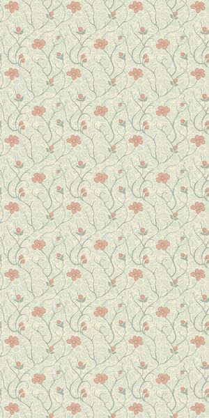 Charming Artistic Flower Pattern for Mobile Wallpaper