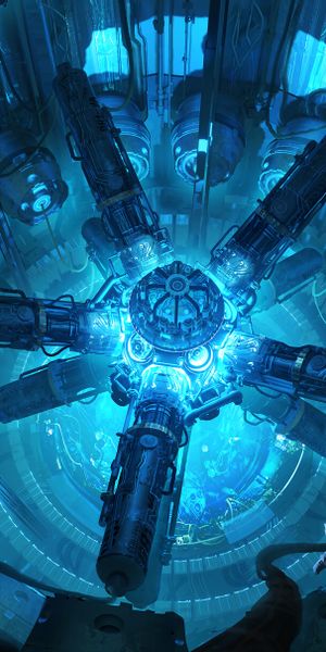 Futuristic Sci-Fi Space Station Art Featuring a Cosmonaut