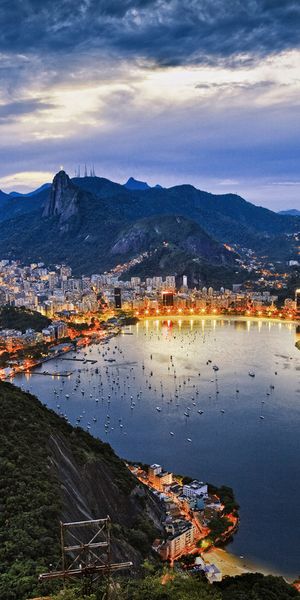 Breathtaking Night View of Rio de Janeiro's Cityscape