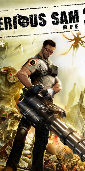 Epic Serious Sam 3 Wallpaper: Action-Packed Adventure in Vivid Yellow
