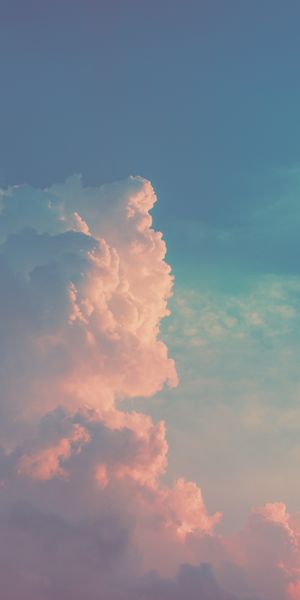 Beautiful Light-Colored Clouds in a Clear Day Sky