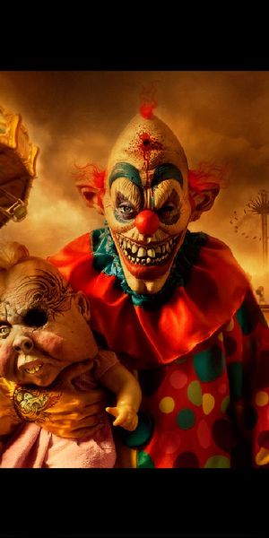 Eerie Clown Wallpaper: Perfect Phone Background for a Unique Look