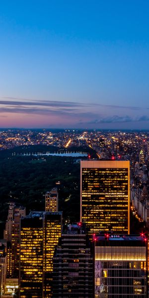 Phone wallpaper: Building, New York, Cities, Man Made, Night free download