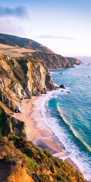 Epic Coastal Landscape with Cliffs and Sea for Your Mobile Wallpaper