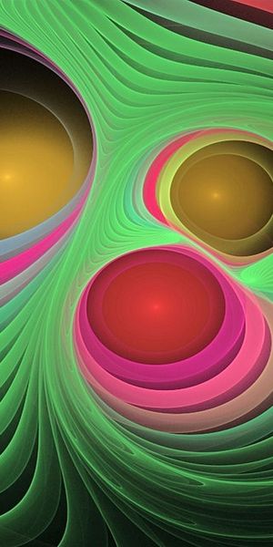 Phone wallpaper: Dimension, Dimensions (Edit), Forms, Circles, Motley, Multicolored, Form, Abstract