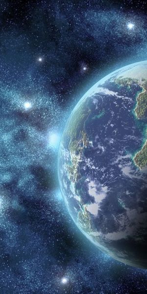 Breathtaking Universe Landscape with Planets