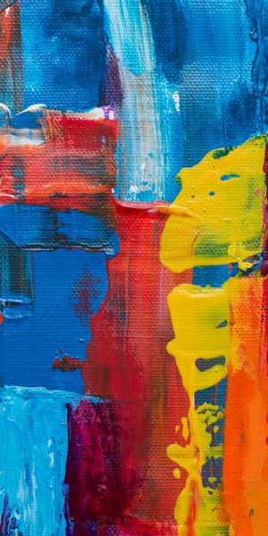 Multicolored Abstract Paint Strokes - 4K Phone Wallpaper for Art Lovers