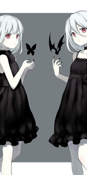 Enchanting 4K Mobile Wallpaper Featuring Anime Girl and Butterflies