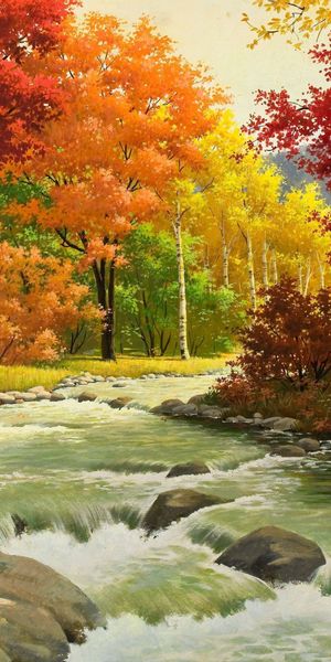 Autumn Nature Landscape for Your Mobile Background