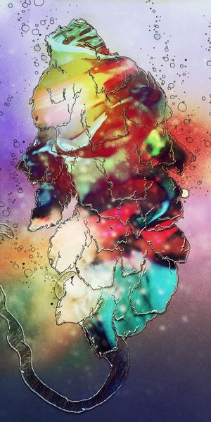 Phone wallpaper: Stains, Motley, Spots, Multicolored, Form, Background, Abstract free download