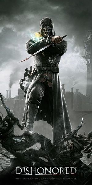 Dishonored: Dark Gray Gaming Wallpaper for Mobile