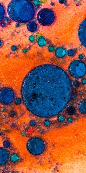 Colorful Abstract Liquid Drops Wallpaper