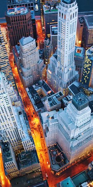 Breathtaking Night Skyline of Manhattan Skyscrapers