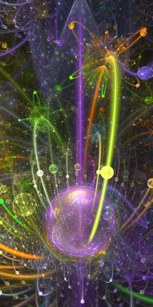Phone wallpaper: Motley, Intricate, Multicolored, Sphere, Confused, Spheres, Abstract, Fractal, Line